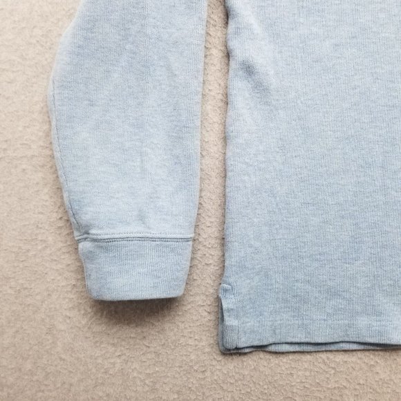 Polo Ralph Lauren Sweater Mens Large Blue Pullover Mock Neck Zip Cotton - Picture 2 of 14